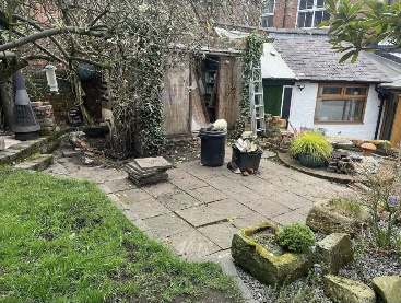 Overgrown Rear Garden — Before