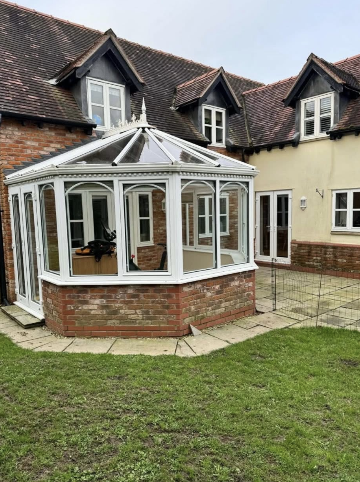 Sandstone Patio with Step