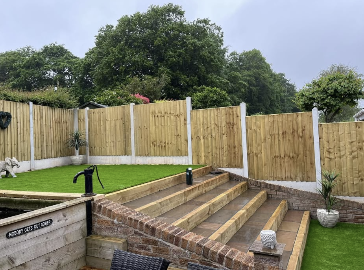 Sleeper Steps & Feature Fencing