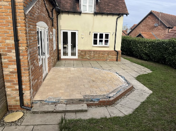 Slate Patio & Cottage Garden