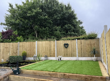 Rear Lawn & Sleeper Retaining Edge