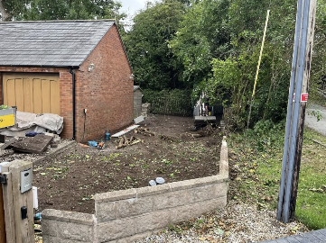 New Retaining Wall & Site Clearance