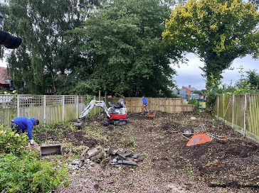 Garden Play Area & Sleeper Border