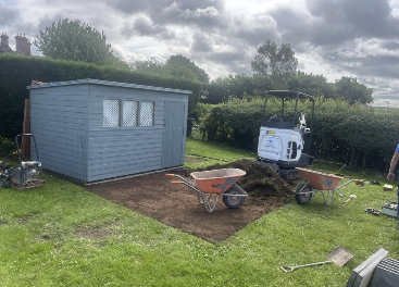 Shed Base Groundworks